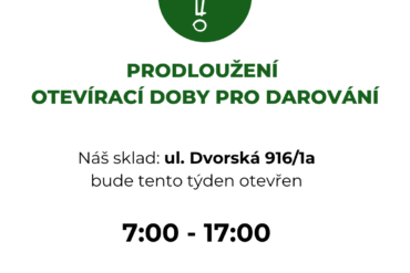 DAROVÁNÍ – POVODNĚ – pobočka TRUTNOV